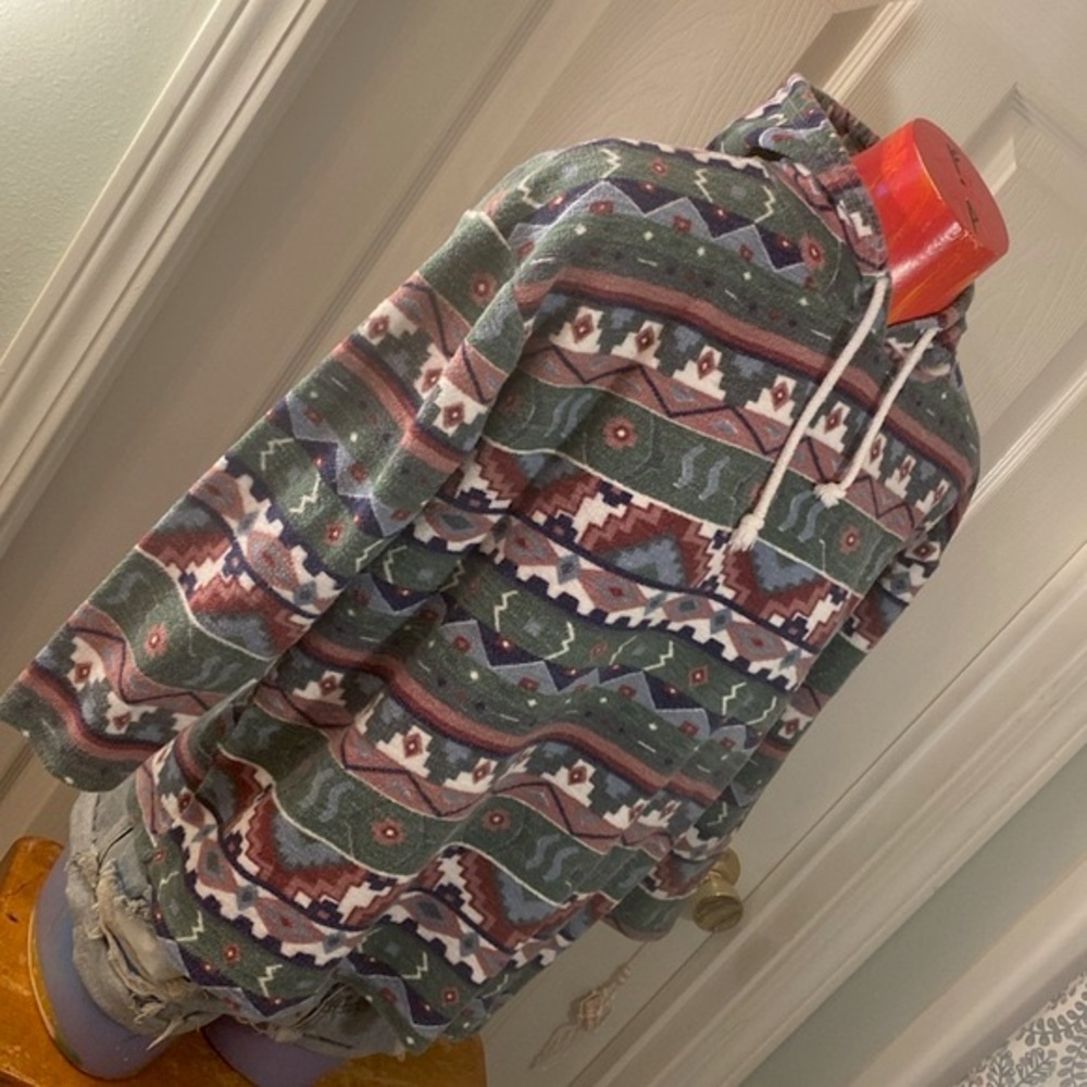 VINTAGE DENIM REPUBLIC PullOver Hoodie Sweater - Picture 10 of 12